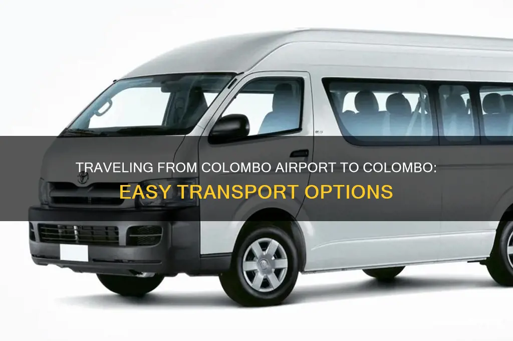 how to get from colombo airport to colombo