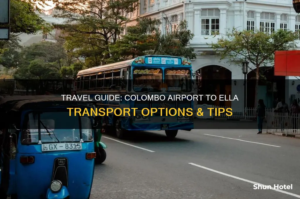 how to get from colombo airport to ella