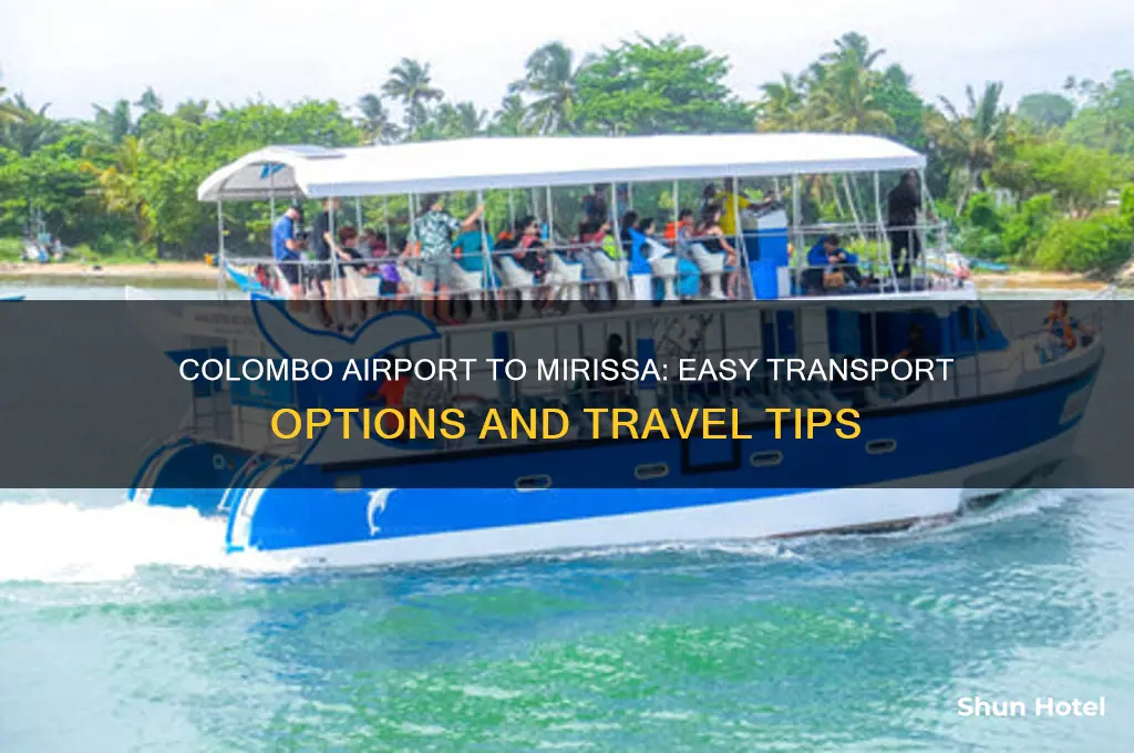 how to get from colombo airport to mirissa