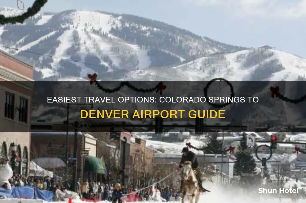 how to get from colorado springs to denver airport