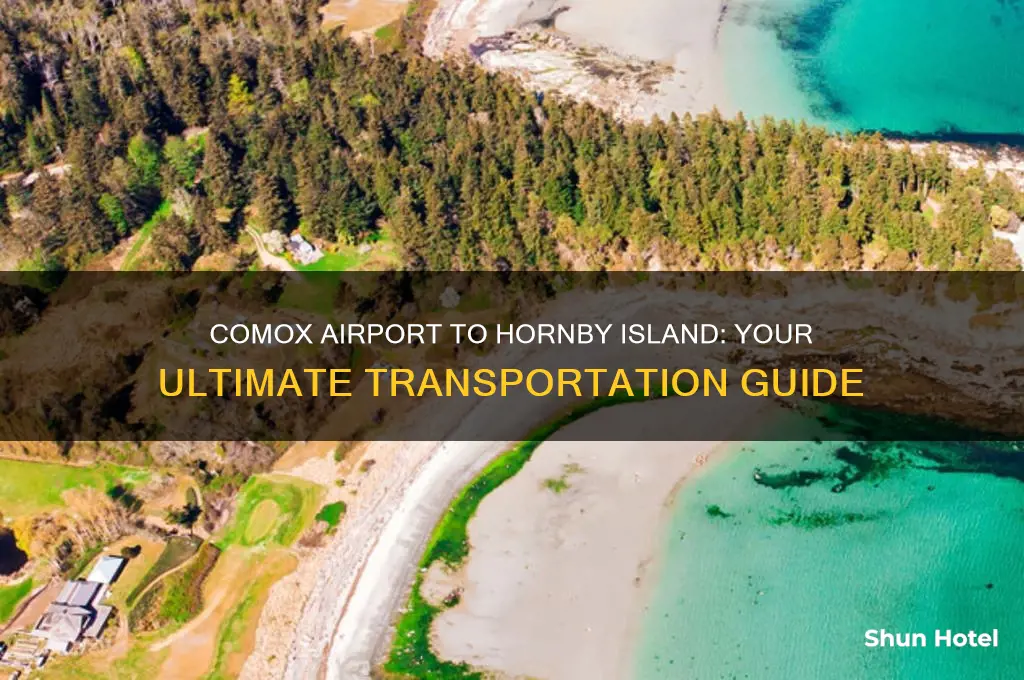 how to get from comox airport to hornby island
