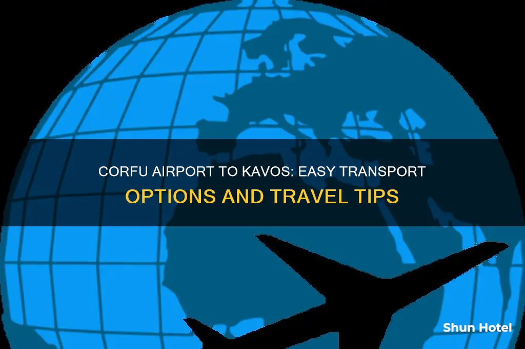 how to get from corfu airport to kavos