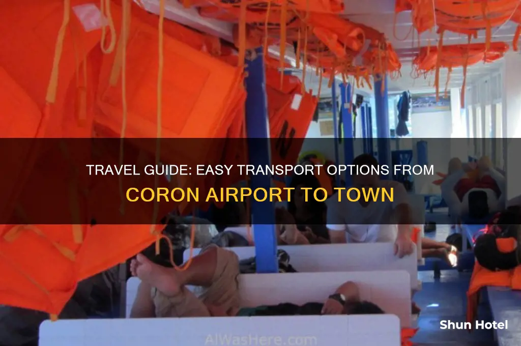 how to get from coron airport to coron town