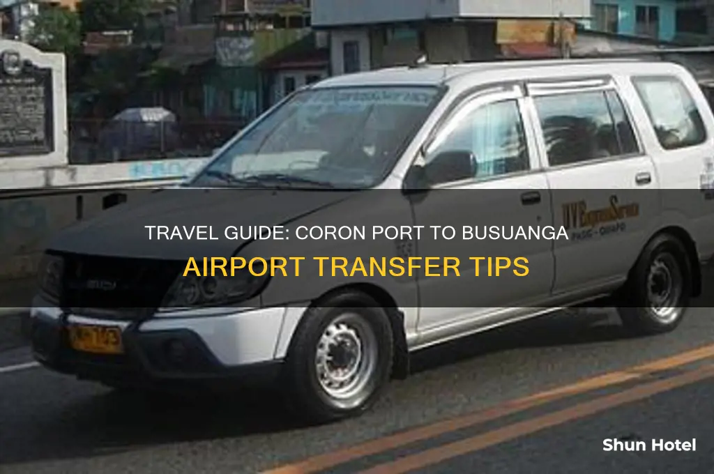 how to get from coron port to busunga airport