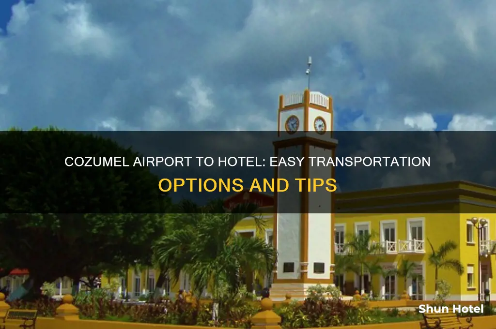 how to get from cozumel airport to hotel