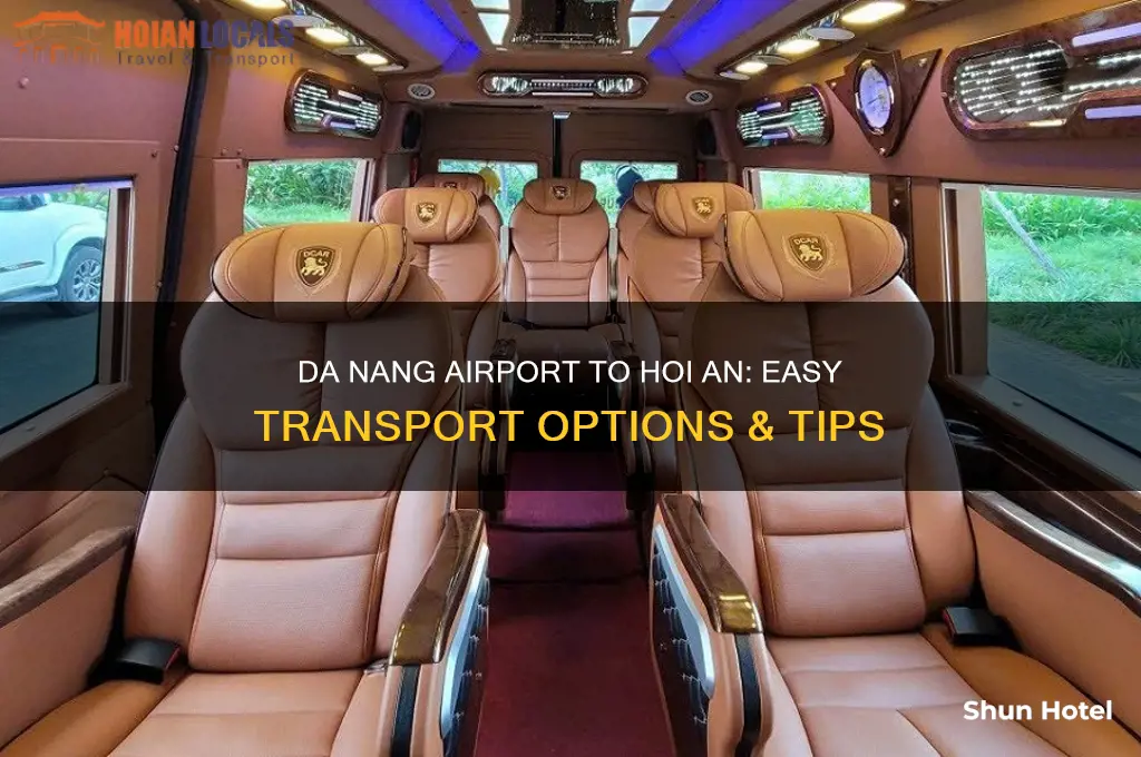how to get from da nang airport to hoi an
