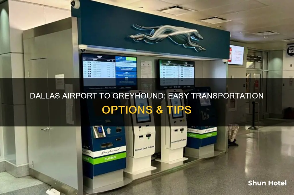 how to get from dallas airport to greyhound