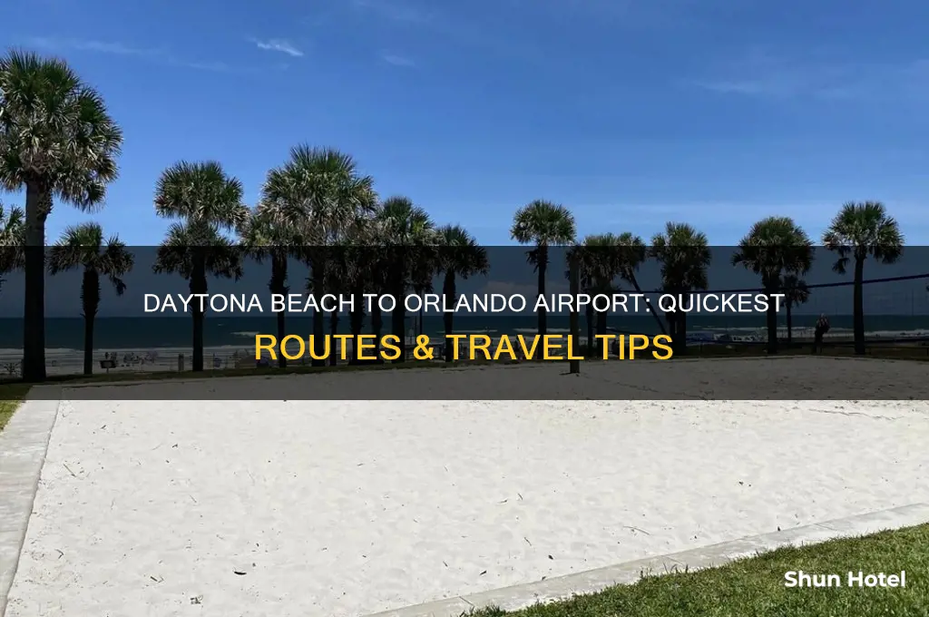 how to get from daytona beach to orlando airport