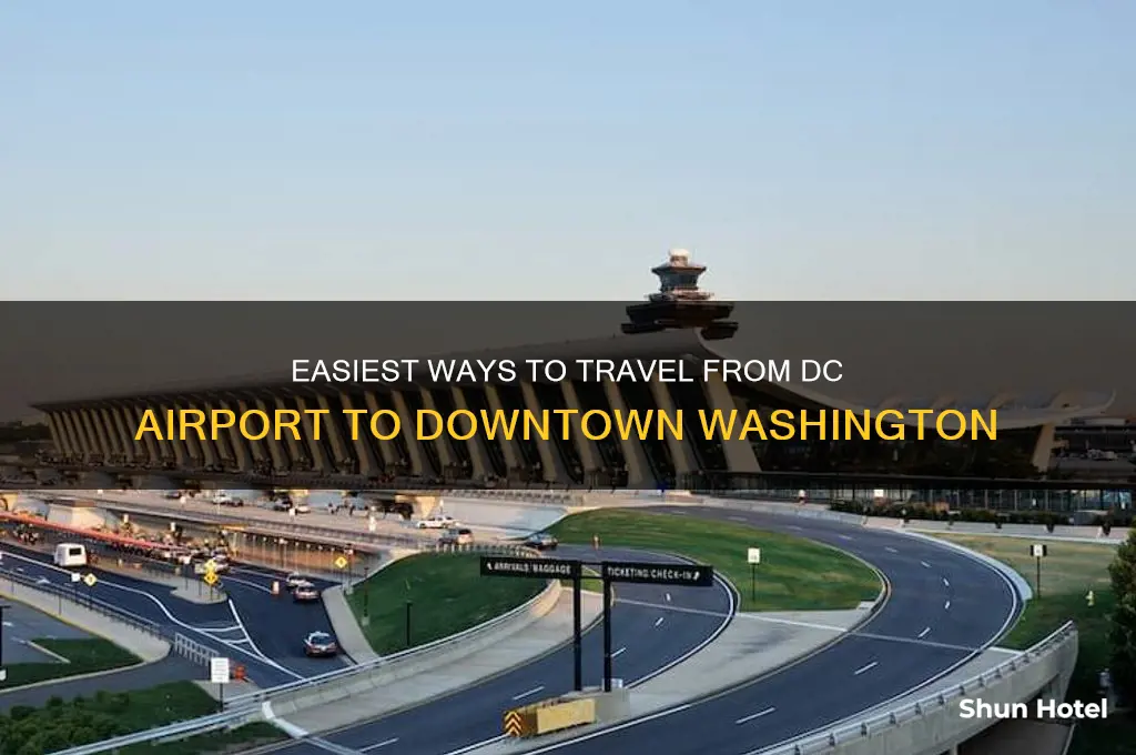 how to get from dc airport to downtown