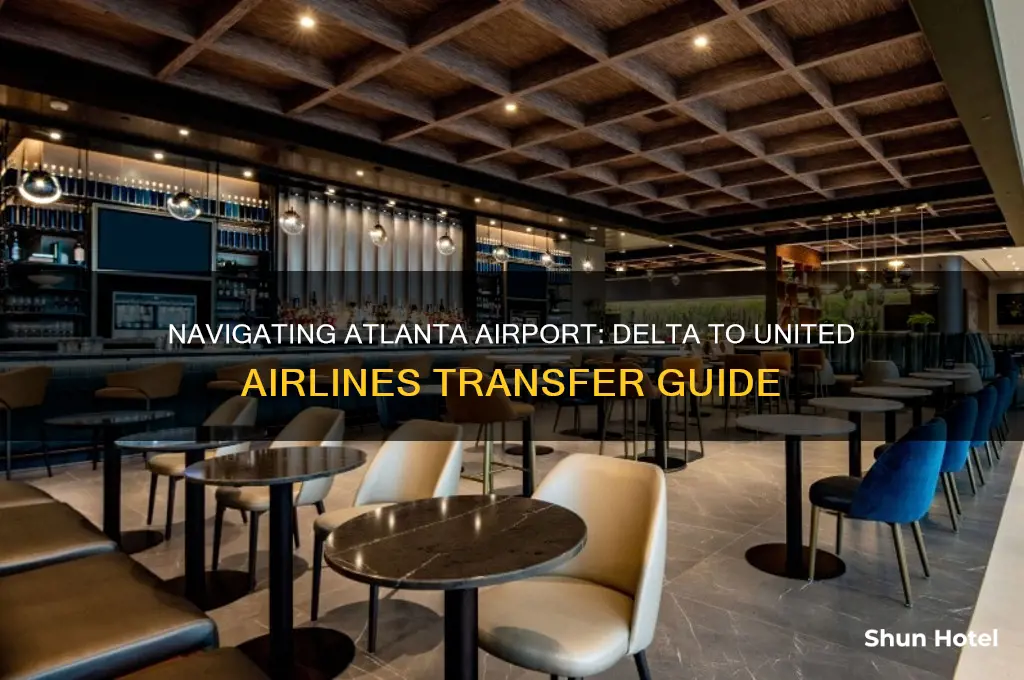 how to get from delta airlines to united airlinesatlanta airport