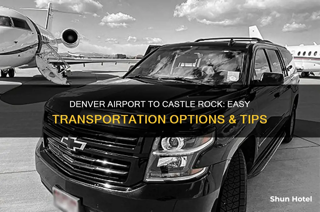 how to get from dener airport to castle rock