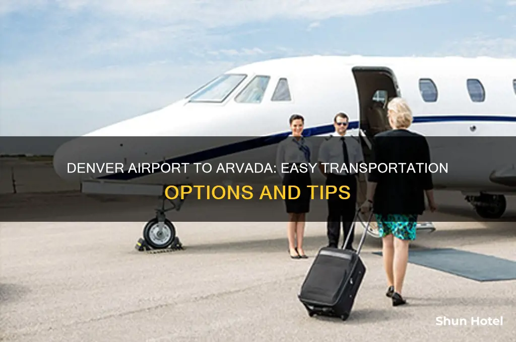 how to get from denver airport to arvada