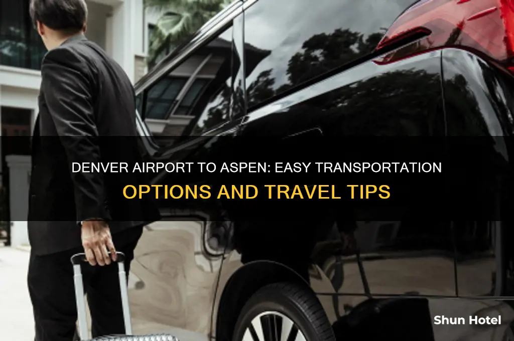 how to get from denver airport to aspen