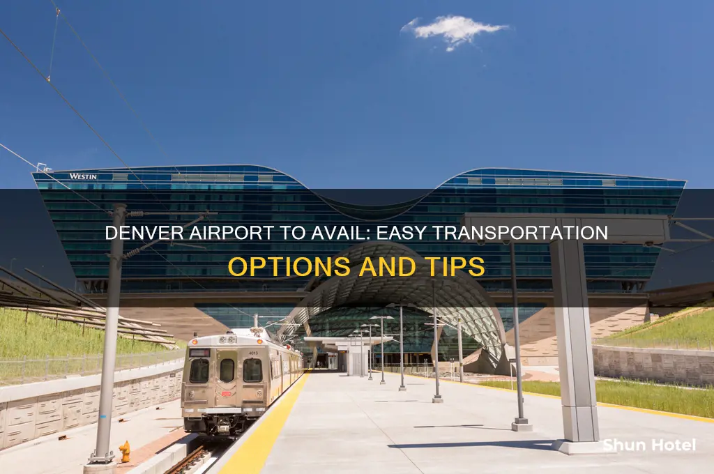 how to get from denver airport to avail