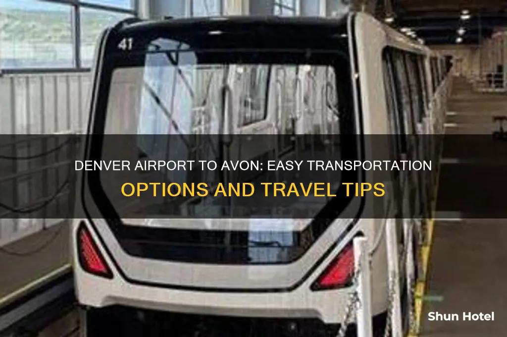 how to get from denver airport to avon