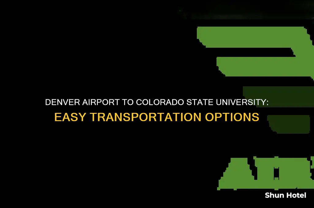 how to get from denver airport to colorado state university