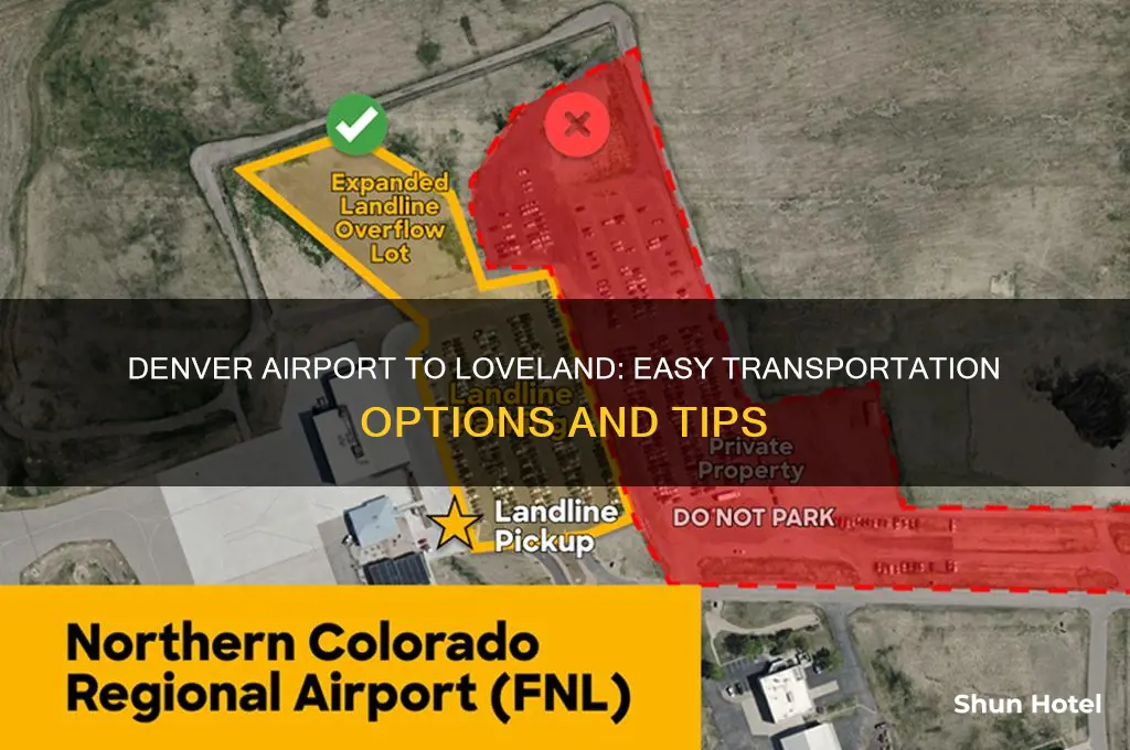 how to get from denver airport to loveland