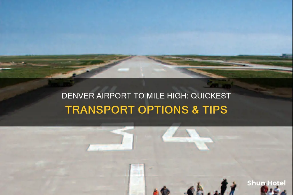 how to get from denver airport to mile high stadium