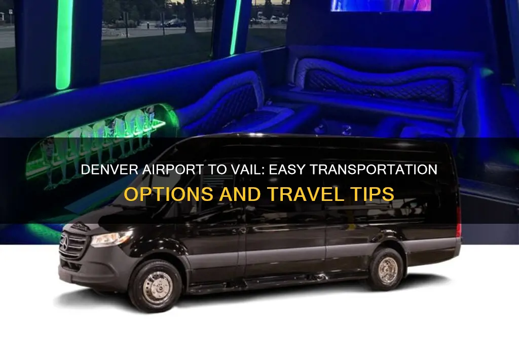 how to get from denver airport to vail