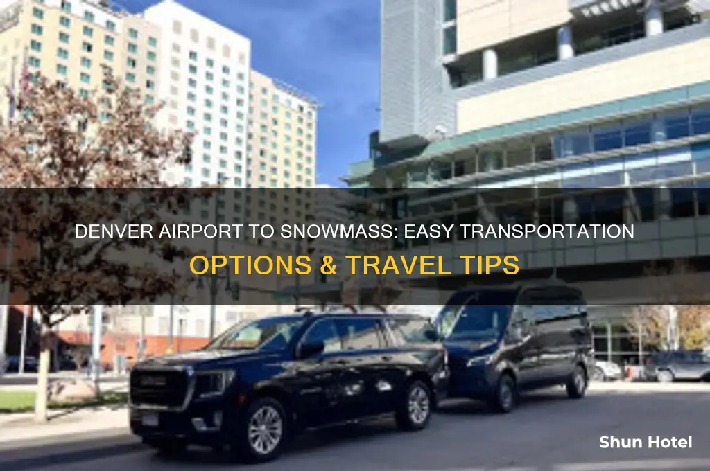 how to get from denver international airport to snowmass
