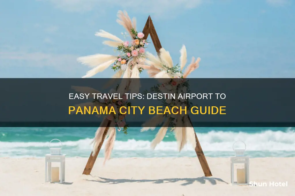 how to get from destin airport to panaca city beach