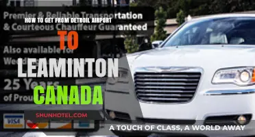 Travel Guide: Detroit Airport to Leamington, Canada