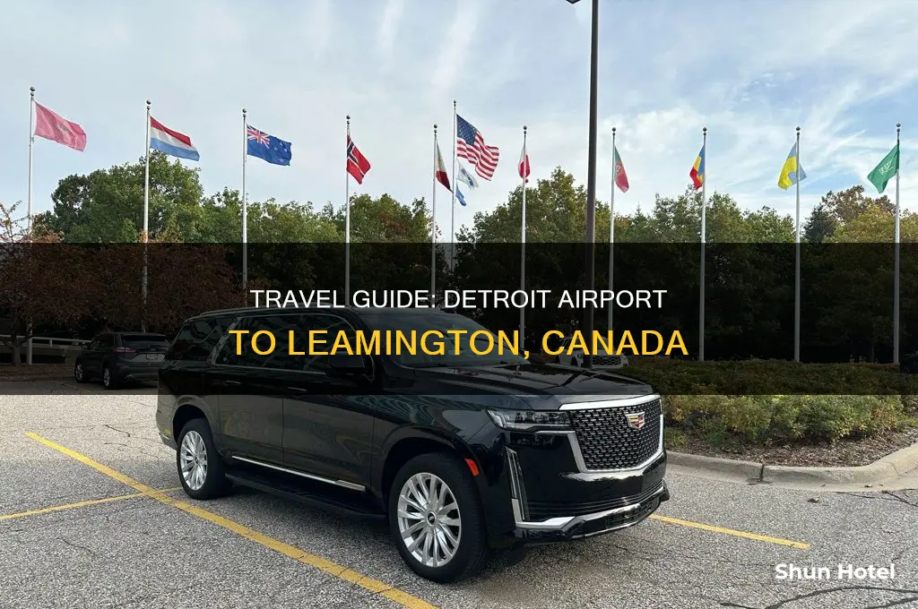 how to get from detroil airport to leaminton canada