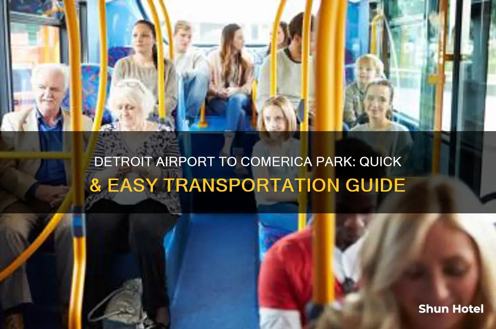 how to get from detroit airport to comerica park