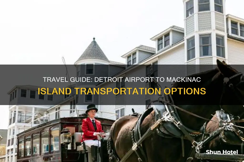how to get from detroit airport to mackinac island