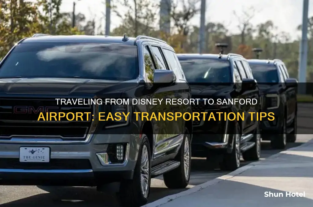 how to get from disney resort to sanford airport