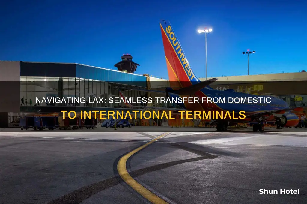 how to get from domestic to international los angeles airport
