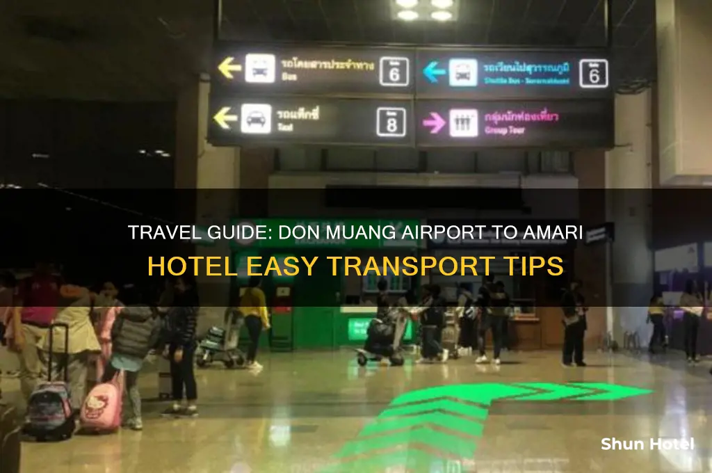 how to get from don muang airport to amari hotel