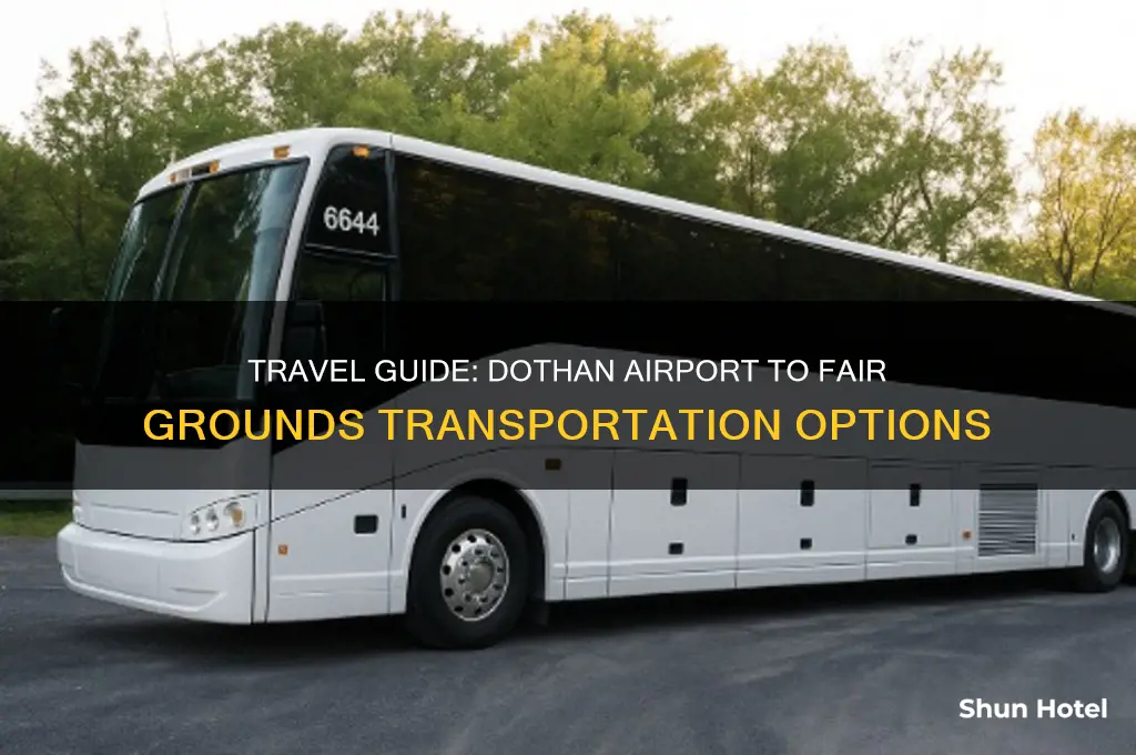how to get from dothan airport to dothan fair grounds