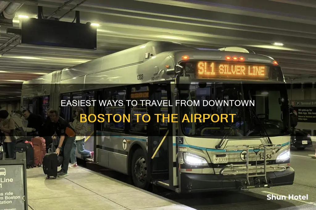 how to get from downtown boston to airport