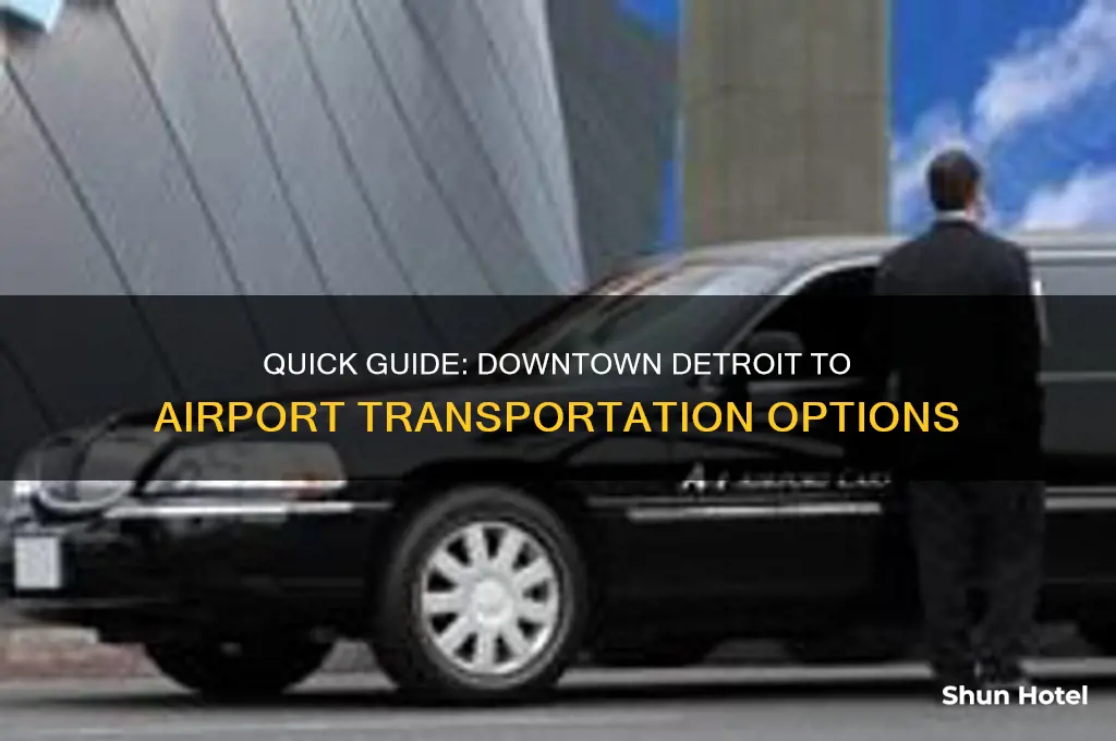how to get from downtown detroit to airport