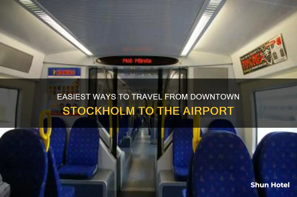 how to get from downtown stockholm to airport