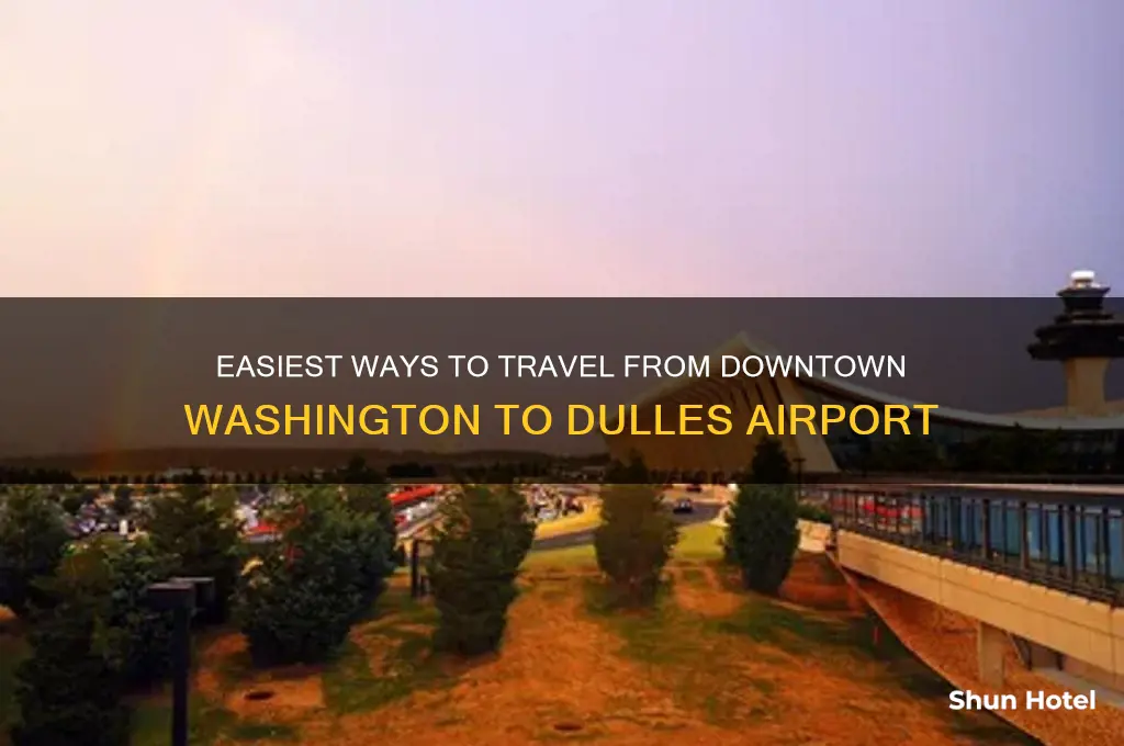 how to get from downtown washington to dulles airport