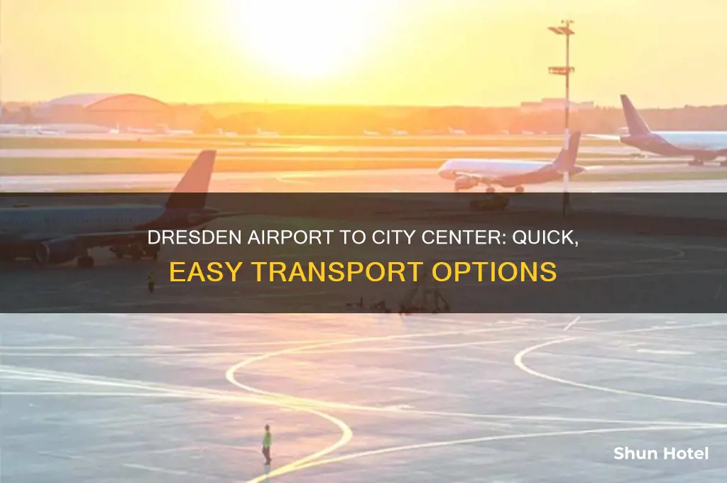 how to get from dresden airport to city center