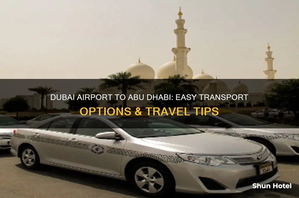 how to get from dubai airport to abu dhabi
