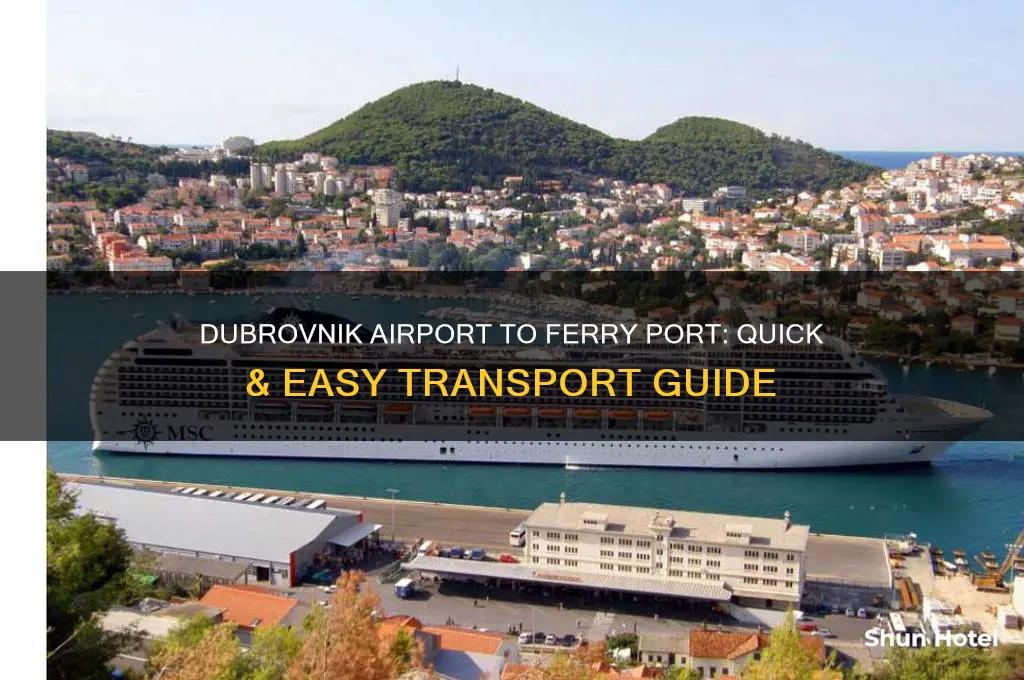 how to get from dubrovnik airport to ferry port