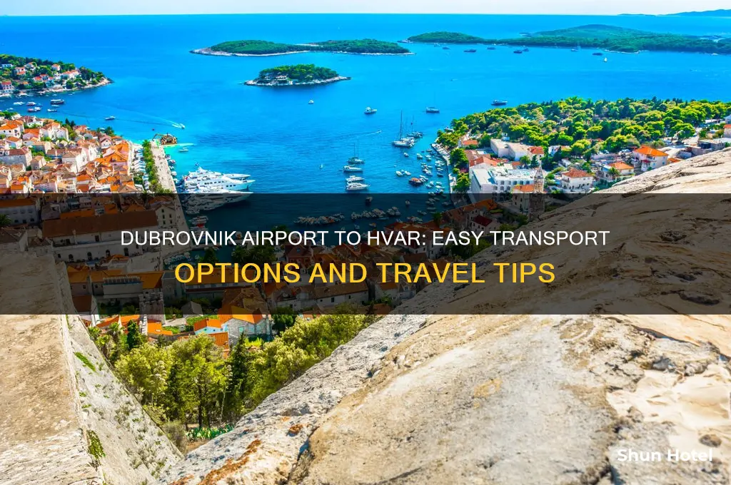 how to get from dubrovnik airport to hvar