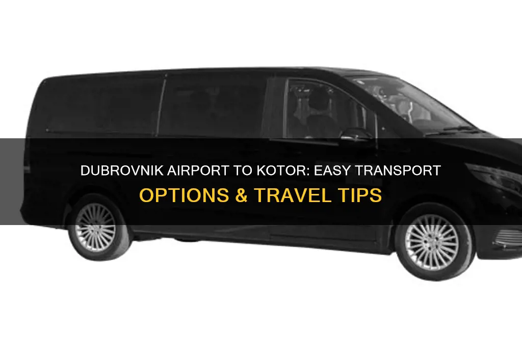 how to get from dubrovnik airport to kotor