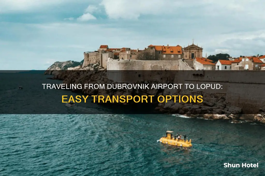 how to get from dubrovnik airport to lopud