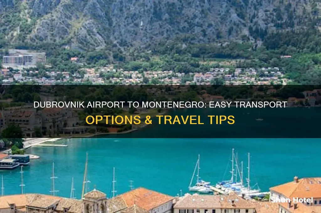 how to get from dubrovnik airport to montenegro