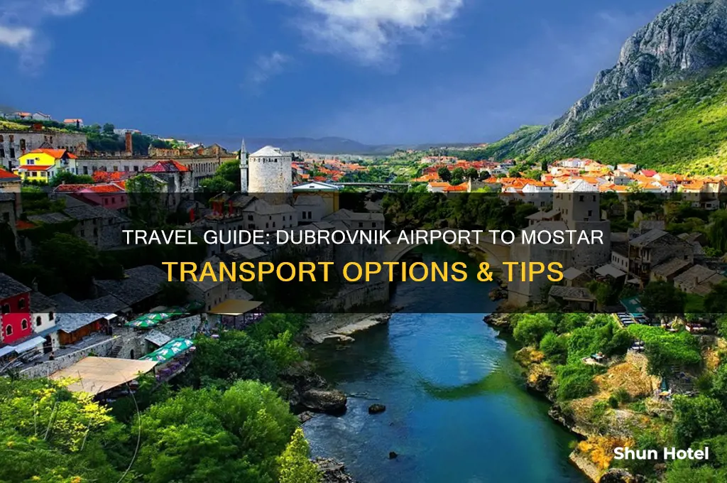 how to get from dubrovnik airport to mostar