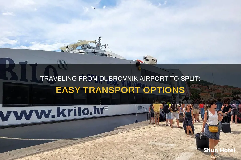 how to get from dubrovnik airport to split