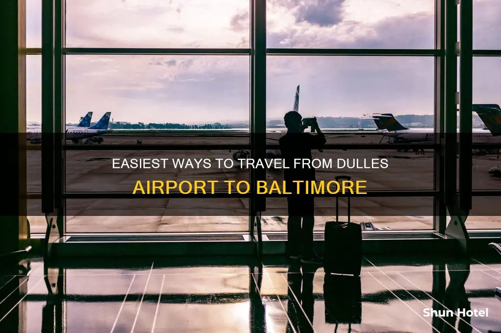 how to get from dulles airport to baltimore