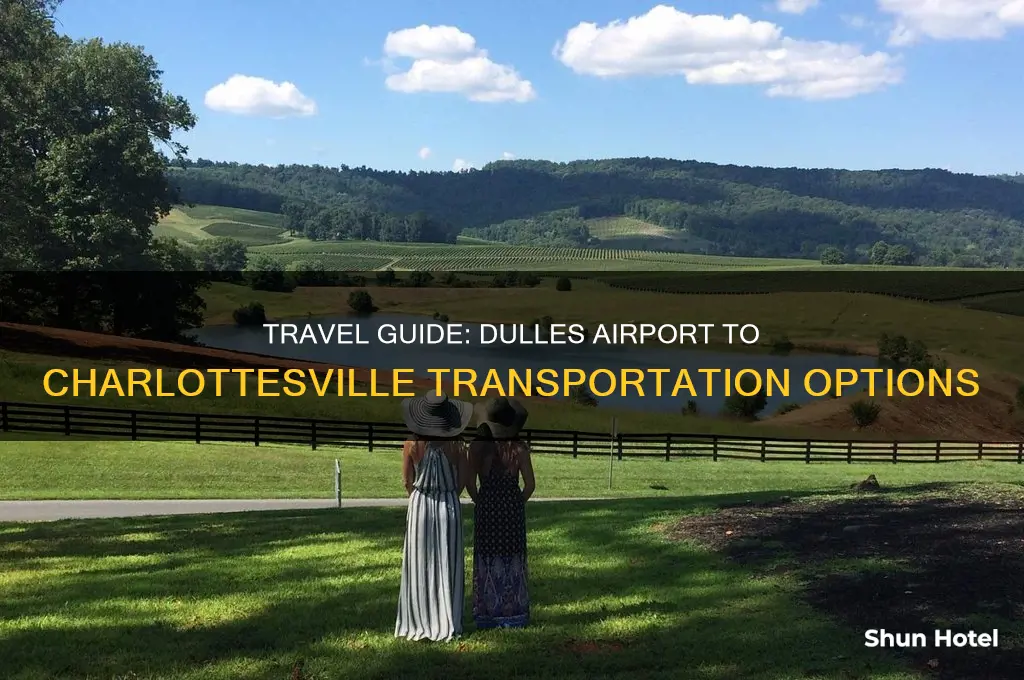 how to get from dulles airport to charlottesville
