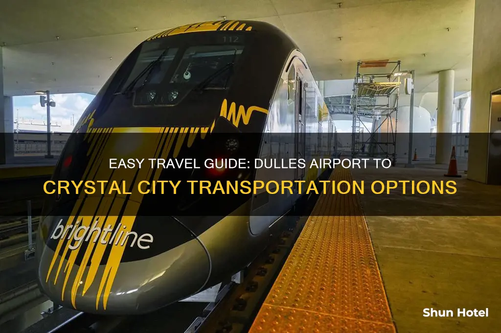 how to get from dulles airport to crystal city