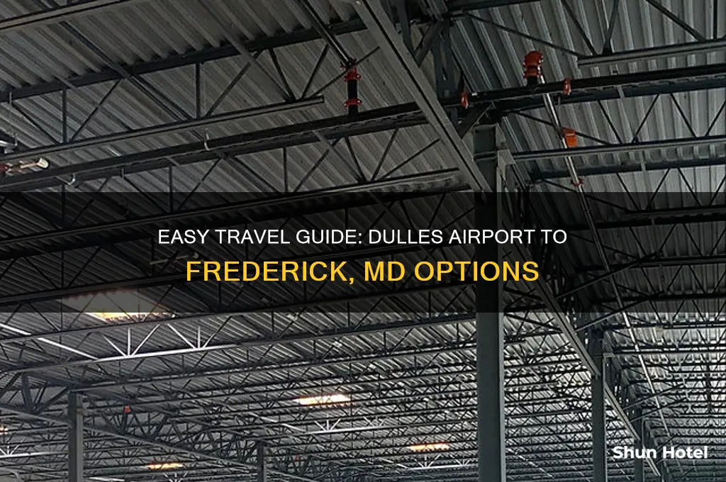 how to get from dulles airport to frederick md